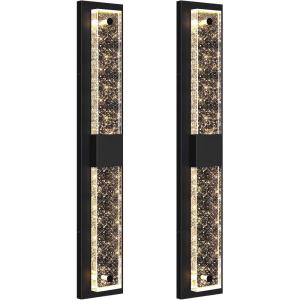 imageBesLowe Outdoor Wall Light Fixtures with Crystal Bubble Glass Waterproof Exterior Sconces LED Wall Lanterns Porch Lights Wall Mounted 10W 3000K Outside Lights for House Front Door Garage Entryway315in