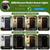 imageBesLowe Upgraded Motion Sensor Outdoor Wall Lights 15 Dusk to Dawn Porch Lights Outdoor Wall Sconce Lanterns 3 Lighting Modes Exterior Lighting Fixtures Black Outside Lights for House 2PackBlack