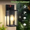 imageBesLowe Upgraded Motion Sensor Outdoor Wall Lights 15 Dusk to Dawn Porch Lights Outdoor Wall Sconce Lanterns 3 Lighting Modes Exterior Lighting Fixtures Black Outside Lights for House 2PackBlack