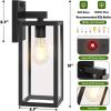 imageUpgraded Motion Sensor Outdoor Wall Light Large Size Dusk to Dawn Porch Light Outdoor Wall Sconce Lantern 3 Lighting Modes Exterior Lighting Fixture Wall Mount Outside Light for House Garage BlackBlack