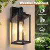 imageBesLowe 14 Upgraded Motion Sensor Outdoor Wall Lights Dusk to Dawn Porch Lights Outdoor Wall Sconces 3 Lighting Modes Exterior Lighting Fixtures with Hooks Black Outside Lights for House 2PackBronze