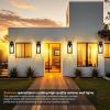 imageBesLowe 14 Upgraded Motion Sensor Outdoor Wall Lights Dusk to Dawn Porch Lights Outdoor Wall Sconces 3 Lighting Modes Exterior Lighting Fixtures with Hooks Black Outside Lights for House 2PackBrown