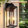 imageBesLowe 14 Upgraded Motion Sensor Outdoor Wall Lights Dusk to Dawn Porch Lights Outdoor Wall Sconces 3 Lighting Modes Exterior Lighting Fixtures with Hooks Black Outside Lights for House 2PackBronze