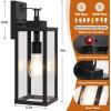 imageBesLowe 14 Upgraded Motion Sensor Outdoor Wall Lights Dusk to Dawn Porch Lights Outdoor Wall Sconces 3 Lighting Modes Exterior Lighting Fixtures with Hooks Black Outside Lights for House 2PackBlack