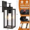 imageBesLowe 14 Upgraded Motion Sensor Outdoor Wall Lights Dusk to Dawn Porch Lights Outdoor Wall Sconces 3 Lighting Modes Exterior Lighting Fixtures with Hooks Black Outside Lights for House 2PackBronze
