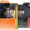 imageBesLowe 2Pack Outdoor Light Fixtures Wall Mount Waterproof Exterior Wall Lanterns Porch Lights Matte Black Outside Lights for House with Clear Glass Shades for Garage Front Door Bulb not IncludedOilRubbed Bronze