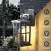 imageBesLowe 2Pack Outdoor Light Fixtures Wall Mount Waterproof Exterior Wall Lanterns Porch Lights Matte Black Outside Lights for House with Clear Glass Shades for Garage Front Door Bulb not IncludedBlack