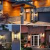 imageBesLowe 2Pack Outdoor Light Fixtures Wall Mount Waterproof Exterior Wall Lanterns Porch Lights Matte Black Outside Lights for House with Clear Glass Shades for Garage Front Door Bulb not IncludedBlack