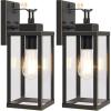 imageBesLowe 14 Upgraded Motion Sensor Outdoor Wall Lights Dusk to Dawn Porch Lights Outdoor Wall Sconces 3 Lighting Modes Exterior Lighting Fixtures with Hooks Black Outside Lights for House 2PackBronze