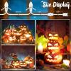 imageBesLowe 9FT Accessory Cord with 5 LED Light Bulbs Blow Mold Lights with On and Off Switch Clipin Lamp Cord Replacement C7 Clip Light String Decoration for Christmas Village House Halloween Pumpkin