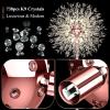 imageBesLowe 69 Crystal Floor Lamp for Living Room Modern Standing Lamp with 738PCS K9 Crystals Tall Lamp Pole Light for Bedroom Office Mid Century Floor Lighting with 9 LED Bulbs Rose GoldRose Gold