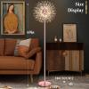 imageBesLowe 69 Crystal Floor Lamp for Living Room Modern Standing Lamp with 738PCS K9 Crystals Tall Lamp Pole Light for Bedroom Office Mid Century Floor Lighting with 9 LED Bulbs Rose GoldRose Gold