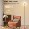 imageBesLowe 69 Crystal Floor Lamp for Living Room Modern Standing Lamp with 738PCS K9 Crystals Tall Lamp Pole Light for Bedroom Office Mid Century Floor Lighting with 9 LED Bulbs Rose GoldRose Gold