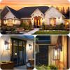 imageBesLowe 2Pack Outdoor Wall Light Fixtures 15quot Exterior Lighting Fixtures Wall Mount Waterproof Porch Lights Outdoor Wall Sconces Lanterns Modern Outside Lights for House Front Door Garage BlackBrown