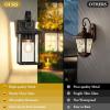 imageBesLowe 2Pack Outdoor Wall Light Fixtures 15quot Exterior Lighting Fixtures Wall Mount Waterproof Porch Lights Outdoor Wall Sconces Lanterns Modern Outside Lights for House Front Door Garage BlackBronze