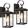 imageBesLowe 2Pack Outdoor Wall Light Fixtures 15quot Exterior Lighting Fixtures Wall Mount Waterproof Porch Lights Outdoor Wall Sconces Lanterns Modern Outside Lights for House Front Door Garage BlackBronze