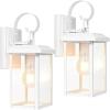 imageBesLowe 2Pack Outdoor Wall Light Fixtures 15quot Exterior Lighting Fixtures Wall Mount Waterproof Porch Lights Outdoor Wall Sconces Lanterns Modern Outside Lights for House Front Door Garage BlackWhite