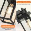 imageBesLowe 2Pack Dusk to Dawn Outdoor Wall Lights Modern Porch Lights Outdoor Sconces with Seeded Glass Matte Black Exterior Lighting Fixtures Wall Mount Outside Lights for House Front Door GarageBlack