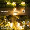 image:imageBesLowe 48FT S14 Solar String Lights Outdoor with Remote Controller Solar Powered Patio Lights Waterproof with LED Edison Bulbs Dimmable Hanging Lights for Outside Backyard Porch USB Rechargeable48FT