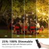 image:imageBesLowe 48FT S14 Solar String Lights Outdoor with Remote Controller Solar Powered Patio Lights Waterproof with LED Edison Bulbs Dimmable Hanging Lights for Outside Backyard Porch USB Rechargeable48FT