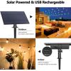 image:imageBesLowe 48FT S14 Solar String Lights Outdoor with Remote Controller Solar Powered Patio Lights Waterproof with LED Edison Bulbs Dimmable Hanging Lights for Outside Backyard Porch USB Rechargeable48FT