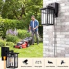 image:imageBesLowe Motion Sensor Outdoor Wall Light with GFCI Outlet Exterior Lighting Fixture Porch Wall Lantern 3 Lighting Modes Matte Black Wall Sconce Waterproof Outside Light for House Patio Garage 101 inBlack