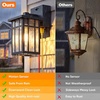image:imageBesLowe Motion Sensor Outdoor Wall Light with GFCI Outlet Exterior Lighting Fixture Porch Wall Lantern 3 Lighting Modes Matte Black Wall Sconce Waterproof Outside Light for House Patio Garage 101 inBlack