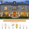 image:imageBesLowe Outdoor Wall Light Fixtures Exterior Waterproof Porch Wall Lanterns Matte Black Wall Sconces with Clear Glass Shade Modern Outside Lights for House Front Door Patio Garage 2Pack 111 inBlack with Clear Glass