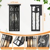 image:imageBesLowe Outdoor Wall Light Fixtures Exterior Waterproof Porch Wall Lanterns Matte Black Wall Sconces with Clear Glass Shade Modern Outside Lights for House Front Door Patio Garage 2Pack 111 inBlack with Clear Glass
