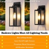 image:imageBesLowe Upgraded Dusk to Dawn Outdoor Wall Lights Exterior Lighting Fixtures Porch Wall Lanterns Modern Black Waterproof Wall Sconces Outside Lights for House Patio Front Door Garage 2PackBlackMotion Sensor