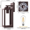 image:imageBesLowe Upgraded Dusk to Dawn Outdoor Wall Lights Exterior Lighting Fixtures Porch Wall Lanterns Modern Black Waterproof Wall Sconces Outside Lights for House Patio Front Door Garage 2PackOilRubbed BronzeDusk to Dawn