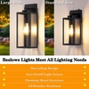 image:imageBesLowe Upgraded Dusk to Dawn Outdoor Wall Lights Exterior Lighting Fixtures Porch Wall Lanterns Modern Black Waterproof Wall Sconces Outside Lights for House Patio Front Door Garage 2PackBlackDusk to Dawn Sensor