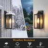 image:imageBesLowe Upgraded Dusk to Dawn Outdoor Wall Lights Exterior Lighting Fixtures Porch Wall Lanterns Modern Black Waterproof Wall Sconces Outside Lights for House Patio Front Door Garage 2PackBlackDusk to Dawn Sensor