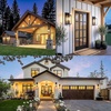 image:imageBesLowe Upgraded Dusk to Dawn Outdoor Wall Lights Exterior Lighting Fixtures Porch Wall Lanterns Modern Black Waterproof Wall Sconces Outside Lights for House Patio Front Door Garage 2PackBlackDusk to Dawn