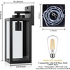 image:imageBesLowe Upgraded Dusk to Dawn Outdoor Wall Lights Exterior Lighting Fixtures Porch Wall Lanterns Modern Black Waterproof Wall Sconces Outside Lights for House Patio Front Door Garage 2PackBlackMotion Sensor