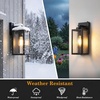 image:imageBesLowe Upgraded Dusk to Dawn Outdoor Wall Lights Exterior Lighting Fixtures Porch Wall Lanterns Modern Black Waterproof Wall Sconces Outside Lights for House Patio Front Door Garage 2PackBlackDusk to Dawn