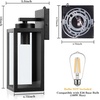 image:imageBesLowe Upgraded Dusk to Dawn Outdoor Wall Lights Exterior Lighting Fixtures Porch Wall Lanterns Modern Black Waterproof Wall Sconces Outside Lights for House Patio Front Door Garage 2PackBlackDusk to Dawn