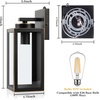 image:imageBesLowe Upgraded Dusk to Dawn Outdoor Wall Lights Exterior Lighting Fixtures Porch Wall Lanterns Modern Black Waterproof Wall Sconces Outside Lights for House Patio Front Door Garage 2PackBronze Dusk to Dawn