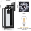 image:imageBesLowe Upgraded Dusk to Dawn Outdoor Wall Lights Exterior Lighting Fixtures Porch Wall Lanterns Modern Black Waterproof Wall Sconces Outside Lights for House Patio Front Door Garage 2PackBlackDusk to Dawn Sensor