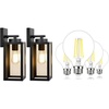 image:imageBesLowe Outdoor Wall Light Fixture with G25 LED Light Bulbs 1200LM 5000K