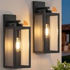 image:imageBesLowe Upgraded Dusk to Dawn Outdoor Wall Lights Exterior Lighting Fixtures Porch Wall Lanterns Modern Black Waterproof Wall Sconces Outside Lights for House Patio Front Door Garage 2PackBlackDusk to Dawn Sensor