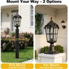 image:imageBesLowe 2Pack Motion Sensor Porch Lights and 1Pack Dusk to Dawn Post Light
