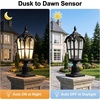 image:imageBesLowe 2Pack Motion Sensor Porch Lights and 1Pack Dusk to Dawn Post Light