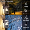 image:imageBesLowe 2Pack Outdoor Wall Light Fixture with Water Ripple Glass Black  Waterproof Antirust amp CorrosionBrown