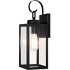 image:imageBesLowe 2Pack Outdoor Wall Light Fixture with Water Ripple Glass Black  Waterproof Antirust amp CorrosionMatte Black
