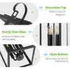 image:imageBesLowe 2Pack Outdoor Wall Light Fixture with Water Ripple Glass Black  Waterproof Antirust amp CorrosionMatte Black