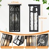 image:imageBesLowe Outdoor Wall Light Fixtures Exterior Waterproof Porch Wall Lanterns Matte Black Wall Sconces with Clear Glass Shade Modern Outside Lights for House Front Door Patio Garage 2PackBlack with Ripple Glass