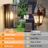 image:imageBesLowe Outdoor Wall Light Fixtures Exterior Waterproof Porch Wall Lanterns Matte Black Wall Sconces with Clear Glass Shade Modern Outside Lights for House Front Door Patio Garage 2PackBrown with Clear Glass