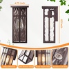 image:imageBesLowe Outdoor Wall Light Fixtures Exterior Waterproof Porch Wall Lanterns Matte Black Wall Sconces with Clear Glass Shade Modern Outside Lights for House Front Door Patio Garage 2PackBrown with Ripple Glass