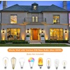 image:imageBesLowe Outdoor Wall Light Fixtures Exterior Waterproof Porch Wall Lanterns Matte Black Wall Sconces with Clear Glass Shade Modern Outside Lights for House Front Door Patio Garage 2PackBrown with Ripple Glass